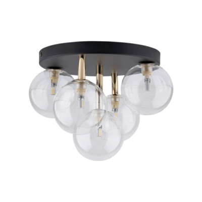 Nilos black / gold lampa sufitowa 5pł 758 - TK Lighting