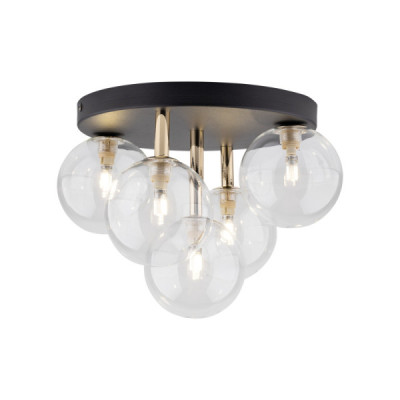 Nilos black / gold lampa sufitowa 5pł 758 - TK Lighting