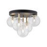 Nilos black / gold lampa sufitowa 5pł 758 - TK Lighting