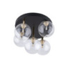 Nilos black / gold lampa sufitowa 5pł 758 - TK Lighting