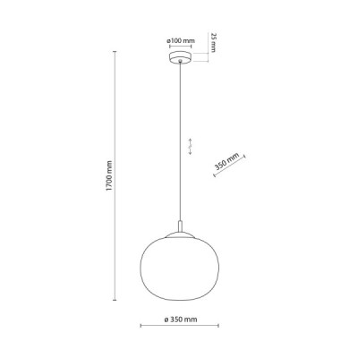 Vibe white lampa wisząca 1 350 4804 - TK Lighting