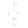 Vibe transparent lampa wisząca 1 350 4818 - TK Lighting