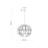 Venus wood lampa wisząca 1 l 6888 - TK Lighting