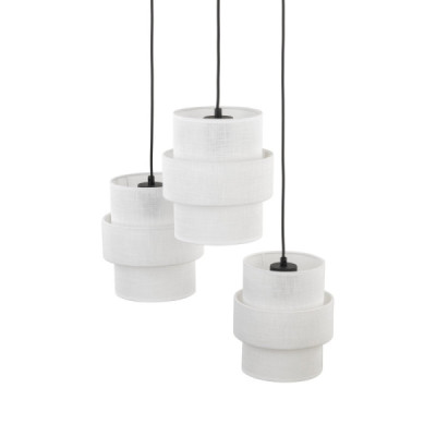 Calisto white lampa wisząca 3 koło 6018 - TK Lighting