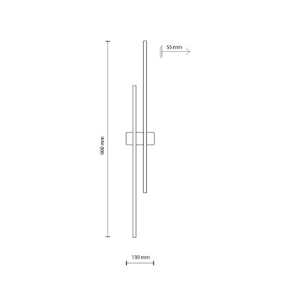 Flash wood sosna kinkiet 2 led 6416 - TK Lighting