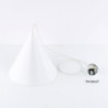 Cono white lampa wisząca 1 l 10009 - TK Lighting