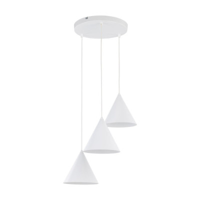 Cono white lampa wisząca 3 koło 10012 - TK Lighting