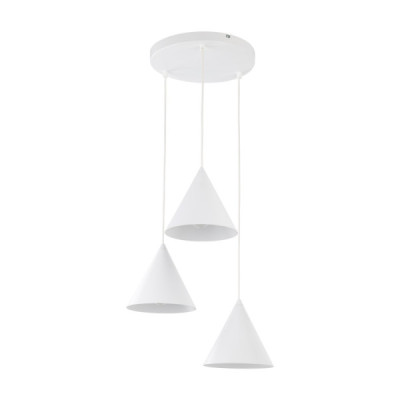 Cono white lampa wisząca 3 koło 10012 - TK Lighting