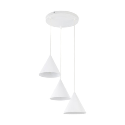 Cono white lampa wisząca 3 koło 10012 - TK Lighting