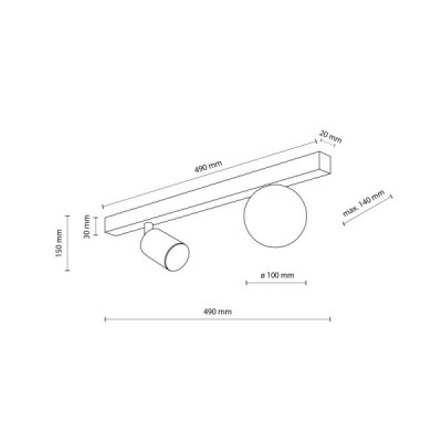 Vox lampa sufitowa 2 10000 - TK Lighting