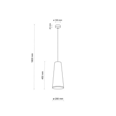 Zing lampa wisząca 1 10085 - TK Lighting