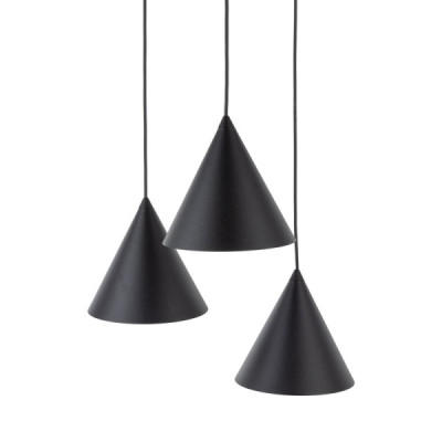 Cono black lampa wisząca 3 koło s 10067 - TK Lighting