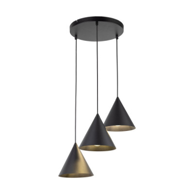 Cono black lampa wisząca 3 koło s 10067 - TK Lighting