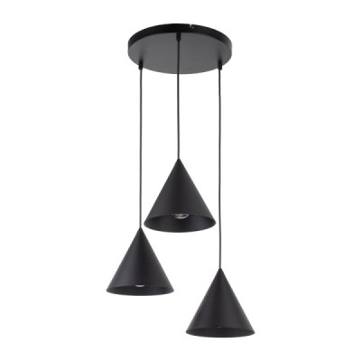 Cono black lampa wisząca 3 koło s 10067 - TK Lighting