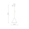 Cono orange lampa wiszaca 1 m 10064 - TK Lighting