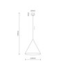 Cono brick lampa wisząca 1 l 10065 - TK Lighting