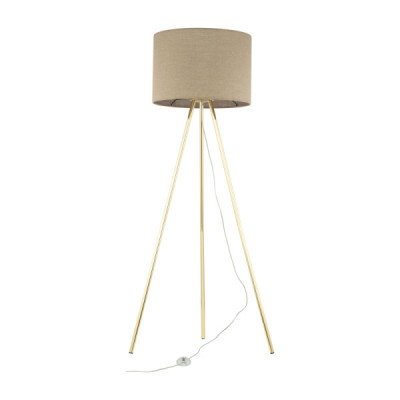 Umberto linen gold lampa podłogowa 1 16036 - TK Lighting