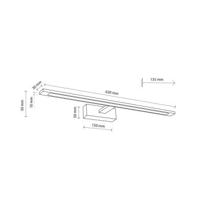 Gallery led black 20 w 18002 - TK Lighting