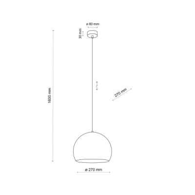 Zoe brick lampa wiszaca 1 m 10175 - TK Lighting