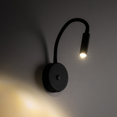 Lagos black kinkiet 1 usb 10200 - TK Lighting