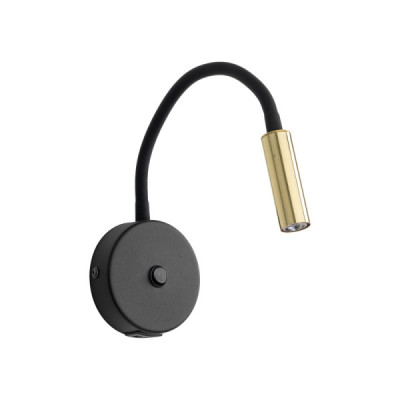 Lagos black/gold kinkiet 1 usb 10201 - TK Lighting