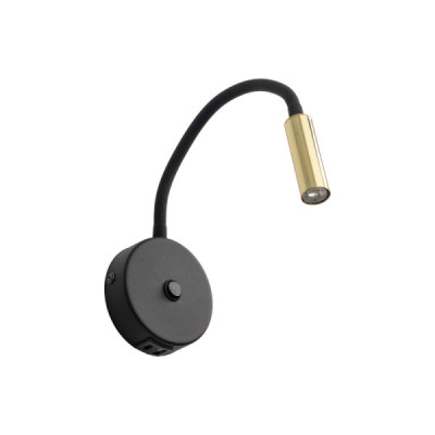 Lagos black/gold kinkiet 1 usb 10201 - TK Lighting