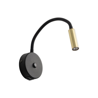 Lagos black/gold kinkiet 1 usb 10201 - TK Lighting