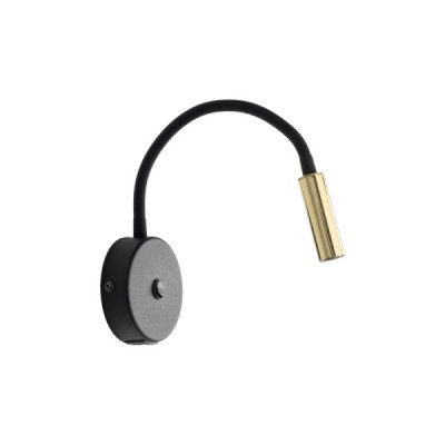 Lagos black/gold kinkiet 1 usb 10201 - TK Lighting