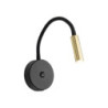 Lagos black/gold kinkiet 1 usb 10201 - TK Lighting