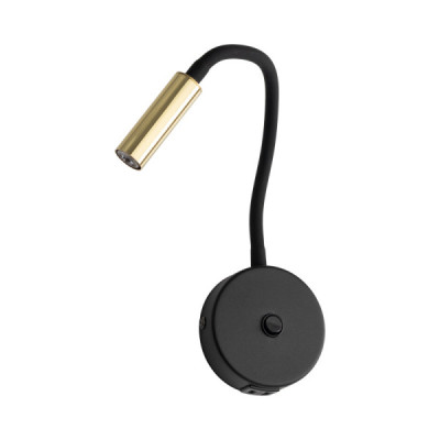 Lagos black/gold kinkiet 1 usb 10201 - TK Lighting