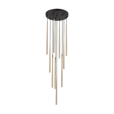 Piano black gold lampa wiszaca 10 10118 - TK Lighting