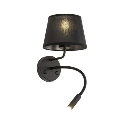 Maja black kinkiet 2 e27+ g9 + usb 10203 - TK Lighting