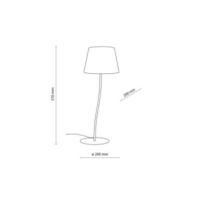 Nicola brown lampka nocna 1 s 16027 - TK Lighting