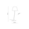 Nicola brown lampka nocna 1 s 16027 - TK Lighting