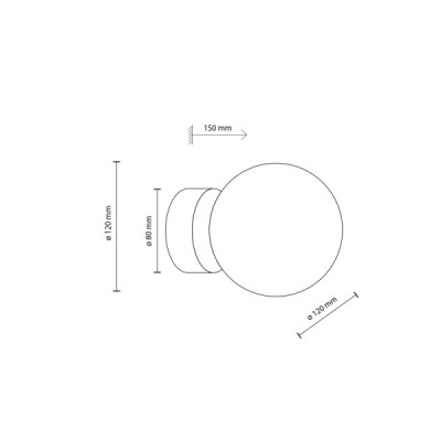 Estera gold kinkiet 1 10257 - TK Lighting