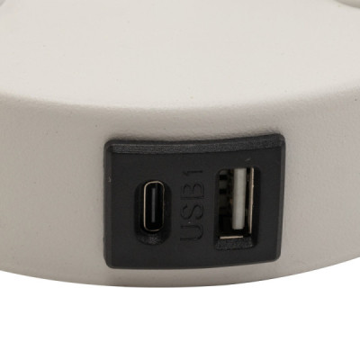 Maja white kinkiet 2 e27 + g9 + usb 10204 - TK Lighting