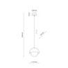 Bono ochra lampa wiszaca 1 10265 - TK Lighting