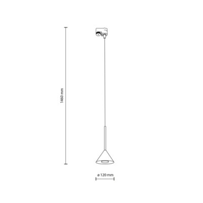 Tracer cono mini black 10649 - TK Lighting