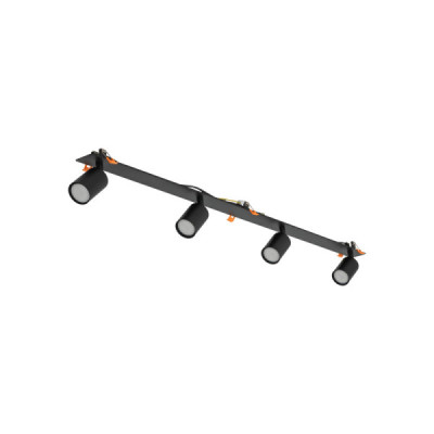 Nex black 4xgu10 lampa sufitowa podtynkowa 10801 - TK Lighting