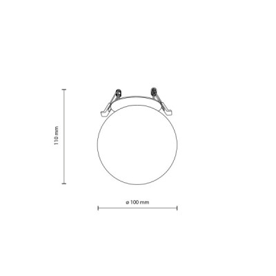 Vox 1 x g9 lampa sufitowa podtynkowa 10963 - TK Lighting