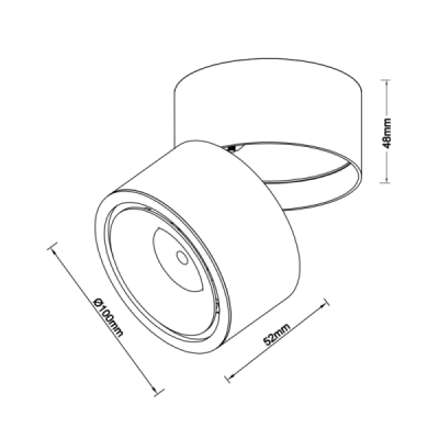 Costa 12w cct switch bk - Azzardo