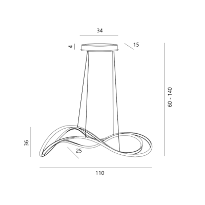 Twist pendant 3-step dimm go - Azzardo