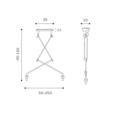 Adam 2 s wisząca lampbody md2299-2s - Azzardo