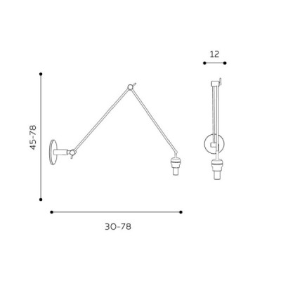 Adam wall s lampbody mb2299-s - Azzardo