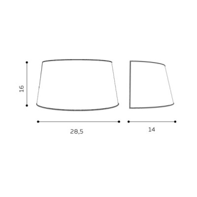 Amadeo shade oval wh - Azzardo