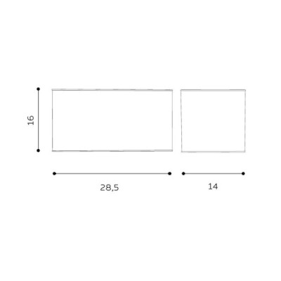 Amadeo shade square wh - Azzardo