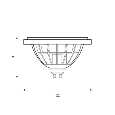 Żarówka led 15w es111 bk dimm 3000 ll110151 - Azzardo