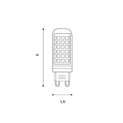 Żarówka led 6w g9 ll109061 - Azzardo