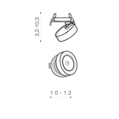 Frida 12w 4000k wh - Azzardo