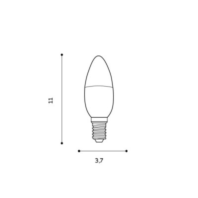 Led e14 5w cct dimm rgb candle - Azzardo